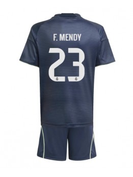 Real Madrid Ferland Mendy #23 Replika Borta Kläder Barn 2025-26 Kortärmad (+ byxor)
